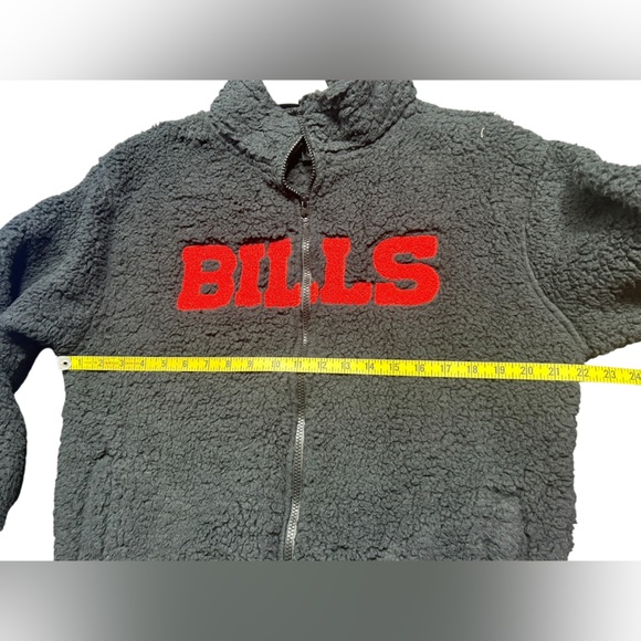 NFL BUFFALO BILLS unisex Sherpa warm zip up team apparel logo jacket NWT - Picture 7 of 7